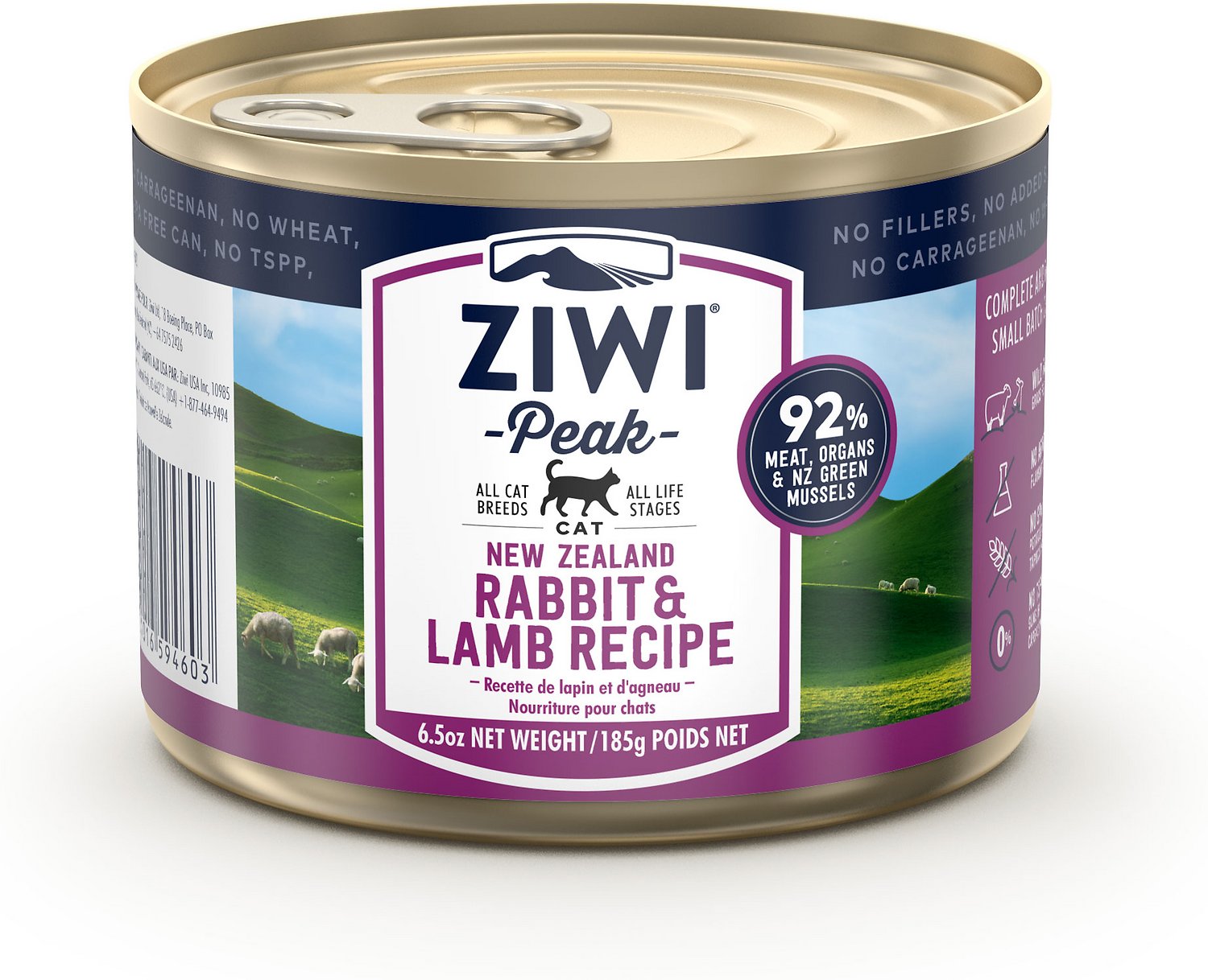 Ziwi Peak Rabbit Lamb Recipe Canned Cat Food 6.5OZ Petradise