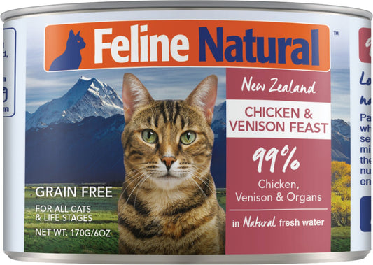Feline Natural Chicken & Venison Feast Grain-Free Canned Cat Food  6oz