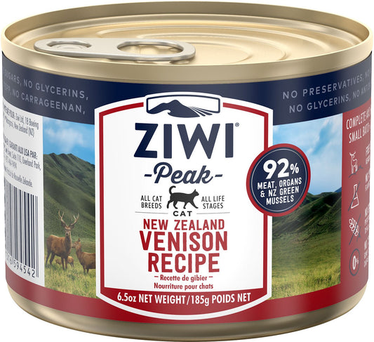 Ziwi Peak Venison Recipe Canned Cat Food 6.5OZ