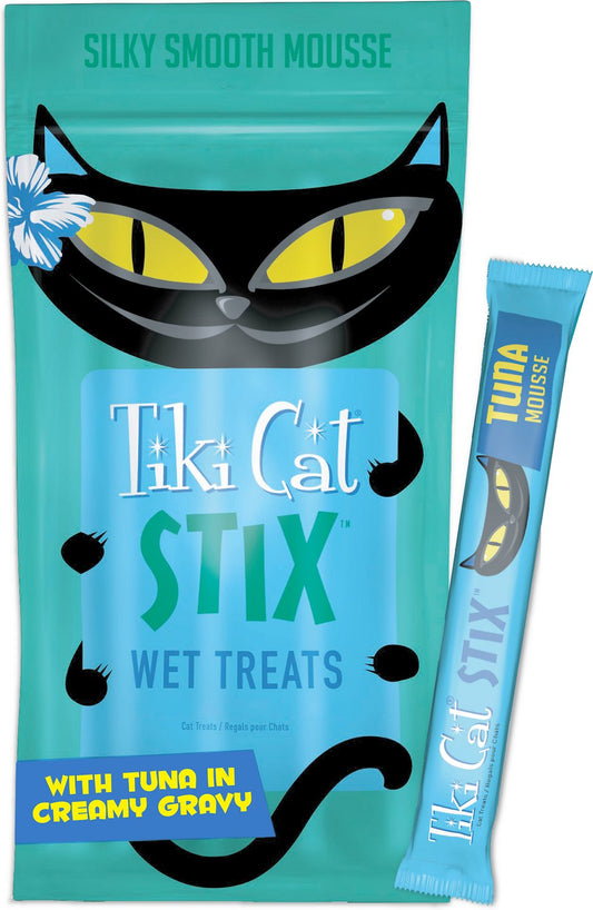 Tiki Cat Stix Tuna Grain-Free Cat Treats  3oz package of 6