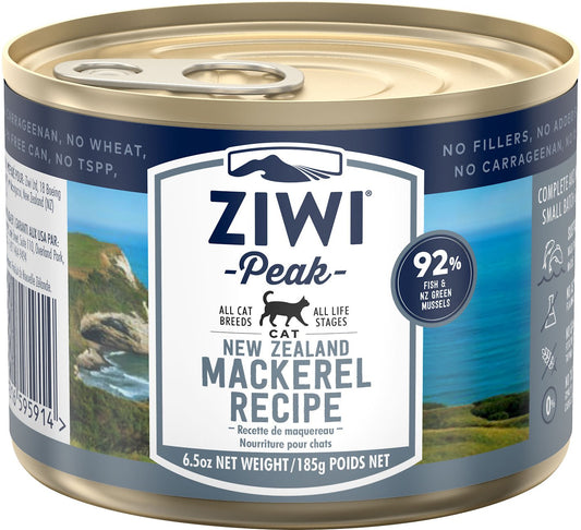 Ziwi Peak Mackerel Recipe Canned Cat Food 6.5OZ