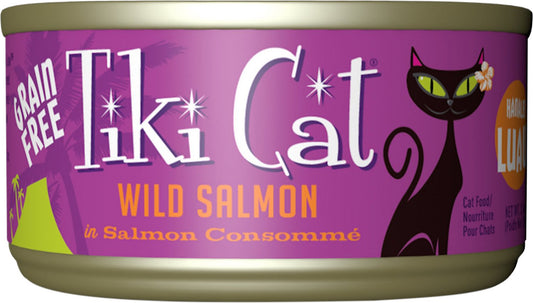 Tiki Cat Hanalei Luau Wild Salmon in Salmon Consomme Grain-Free Canned Cat Food 2.8OZ
