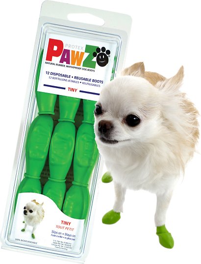 Pawz Waterproof Dog Boots, 12 count Tiny